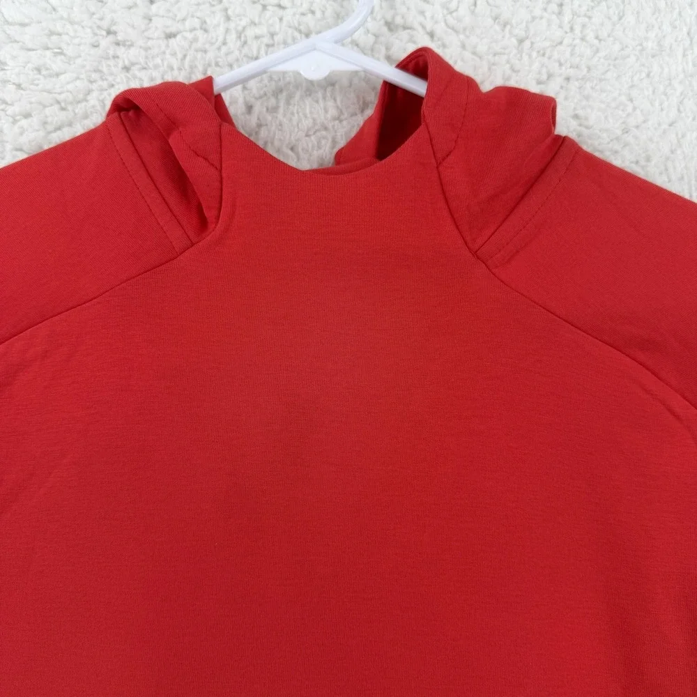 Old Navy Active Kids XL 14-16 Red Dynamic Fleece Pullover Hoodie Zip Pockets